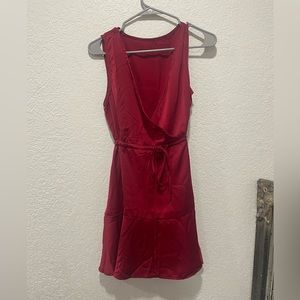 Red sleeveless dress size large